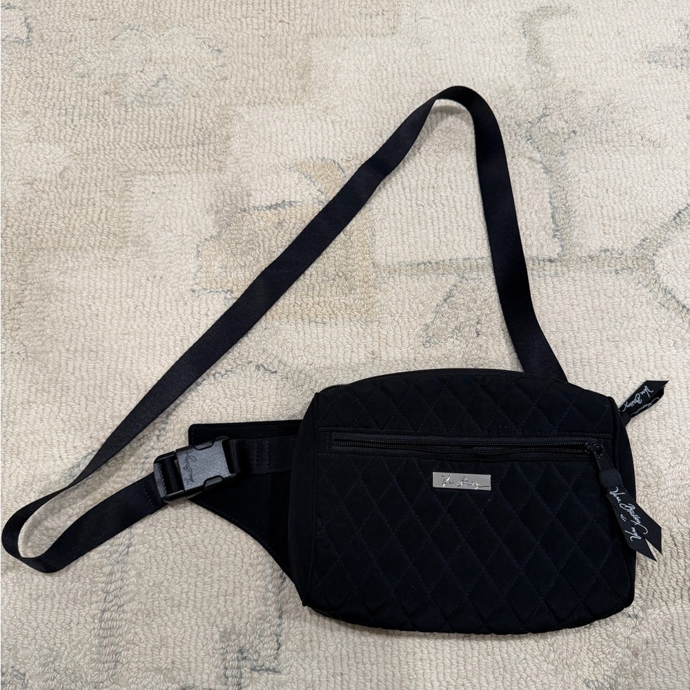 Vera Bradley quilted belt bag black